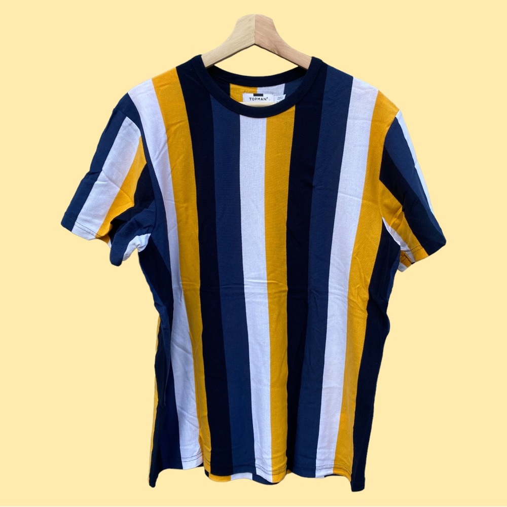 TOPMAN Striped Short Sleeve Tee